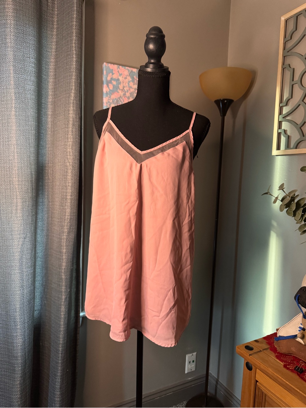 Lulu's Blush Pink Lace-Trim Tank Top